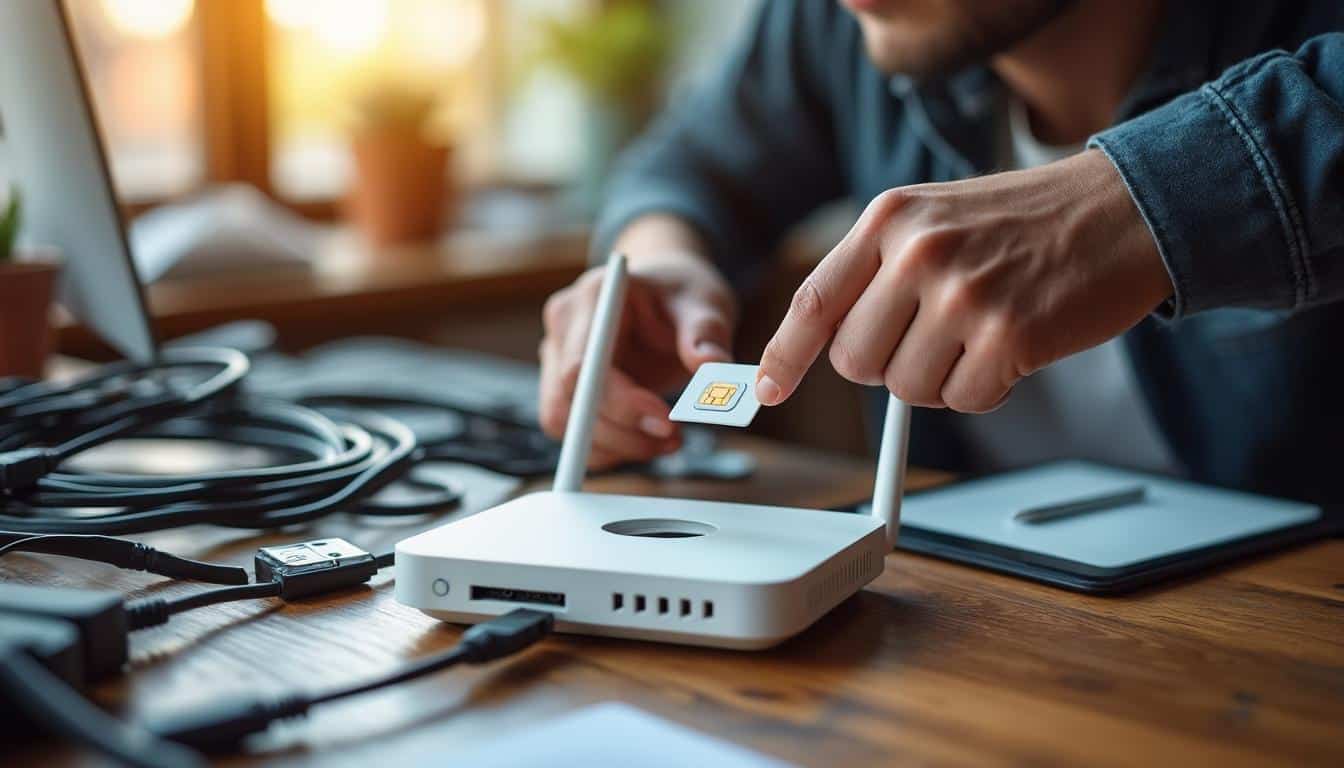 Illustration: Définition et rôle de la carte SIM pour un routeur 4G