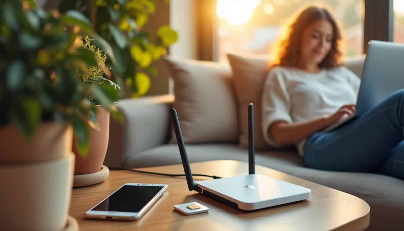 Illustration: Avantages d’un routeur 4G équipé d’une carte SIM