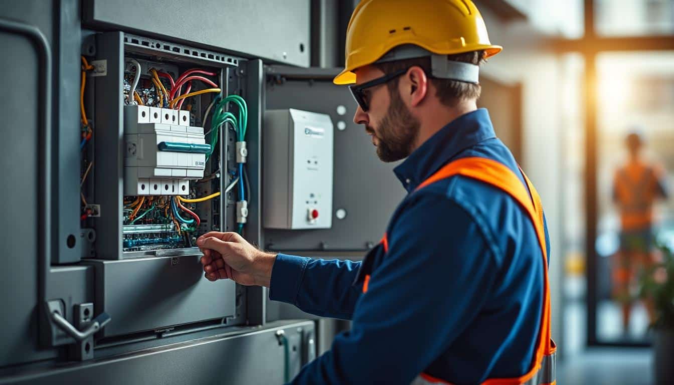 Illustration: Définition et rôle du disjoncteur dans un système électrique