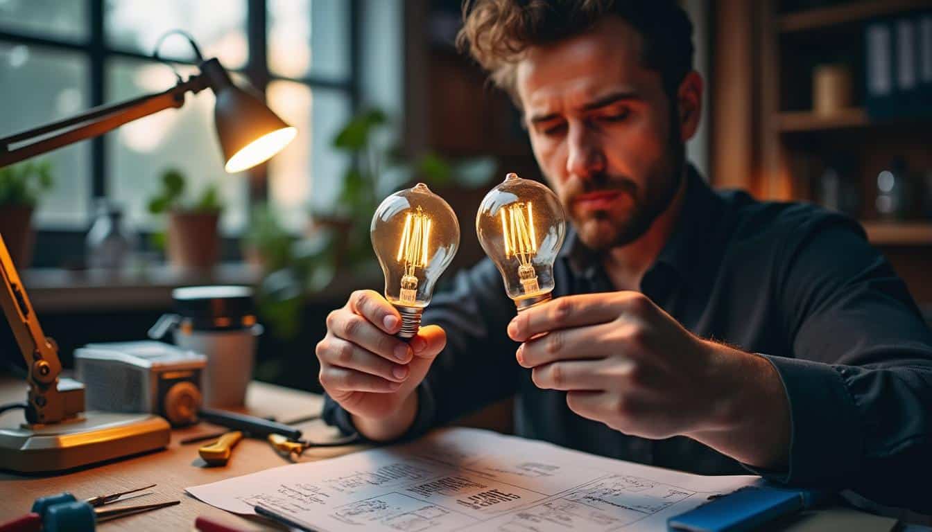 Illustration: Comprendre les différences techniques entre l’ampoule halogène et la LED