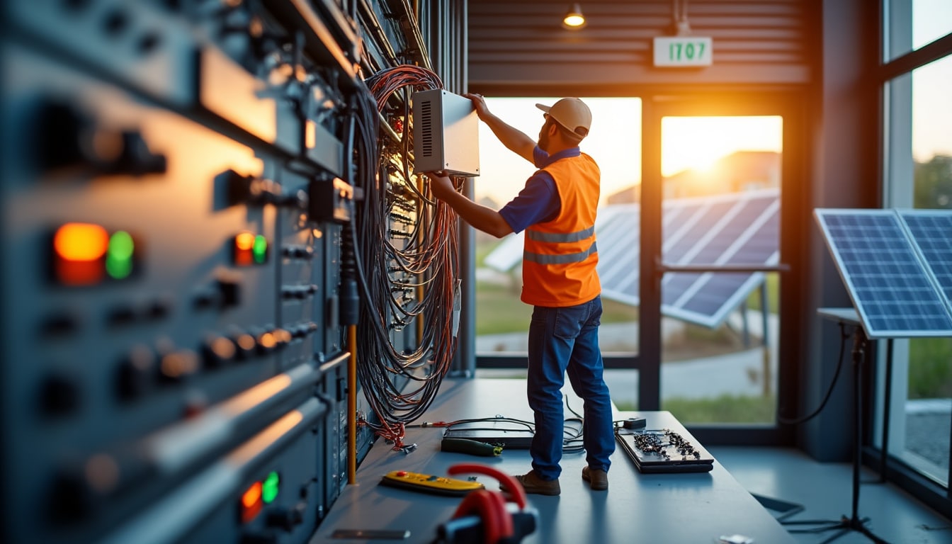 Illustration: Définition et fonctionnement du routeur solaire triphasé