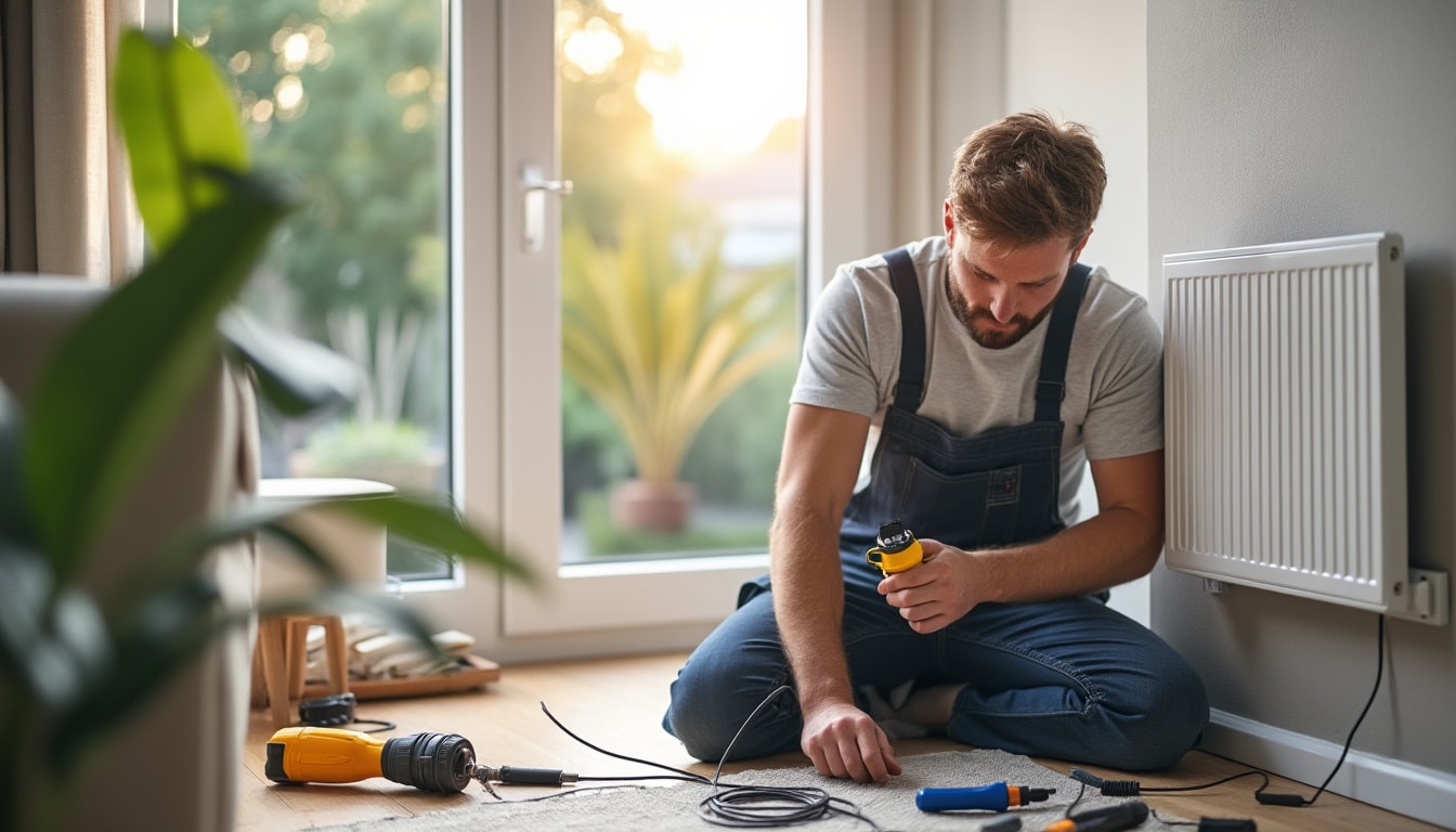 Illustration: Définition et rôle de la prise électrique pour radiateur