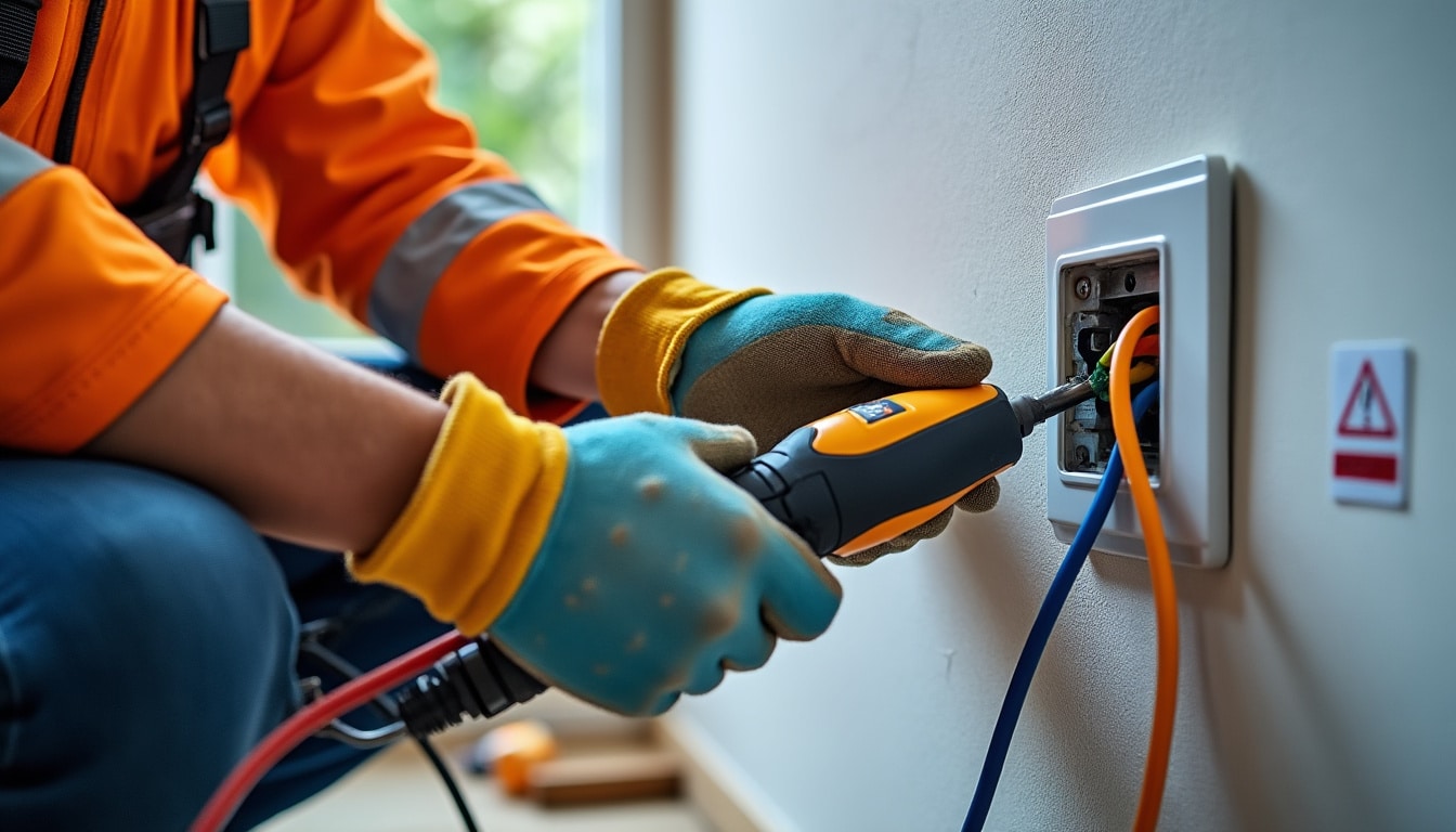 Illustration: Normes et sécurité à respecter lors de l’installation d’une prise électrique pour radiateur