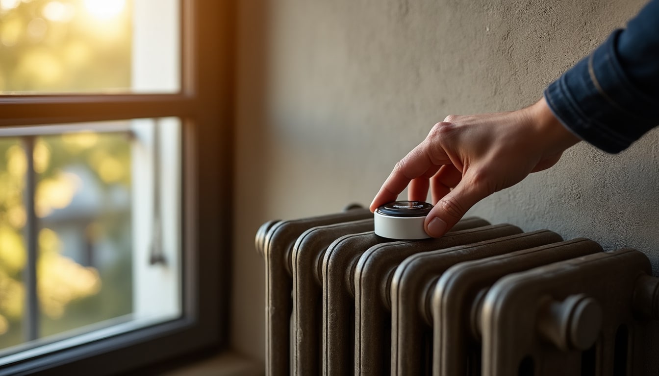 Illustration: Comprendre le rôle du robinet thermostatique sur un radiateur en fonte