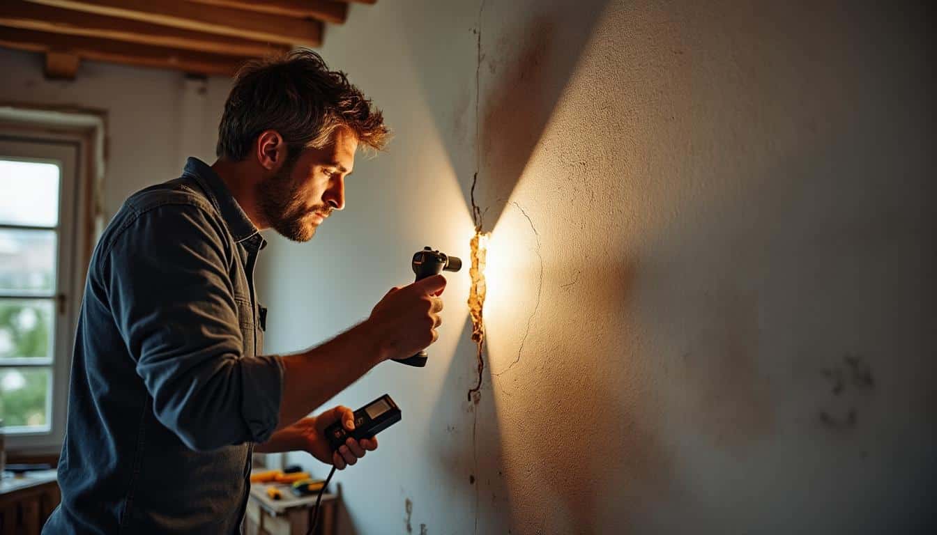Illustration: Identifier et analyser la structure de votre mur en plâtre avant toute accroche