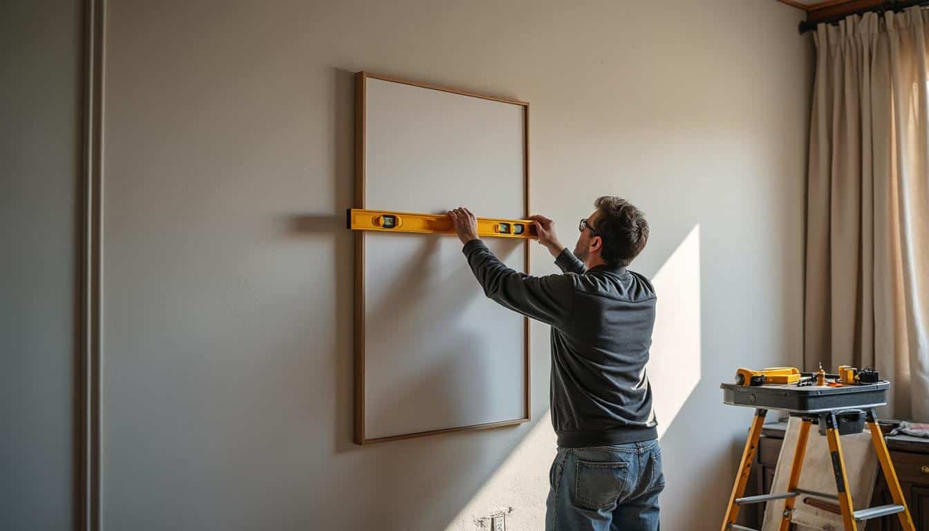 Illustration: Les solutions techniques pour une accroche murale de tableau lourd en sécurité optimale