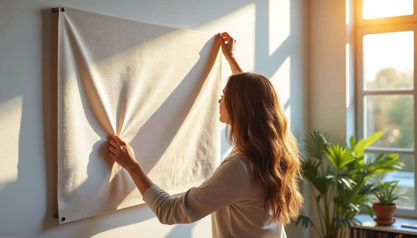 Illustration: Comprendre l’accroche murale de toile tendue à tension : principes et avantages