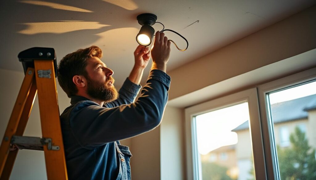 Tout savoir sur le branchement d’un spot plafonnier à un interrupteur mural