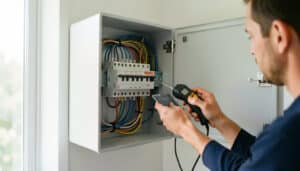 Prise modulaire au tableau électrique : rôle et normes