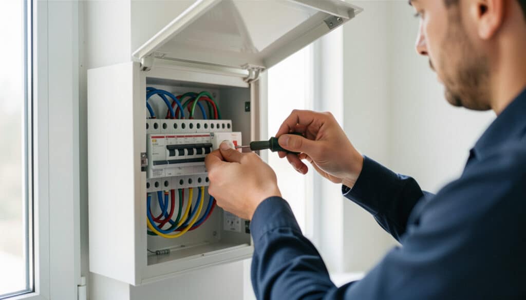 Brancher une prise sur un tableau électrique
